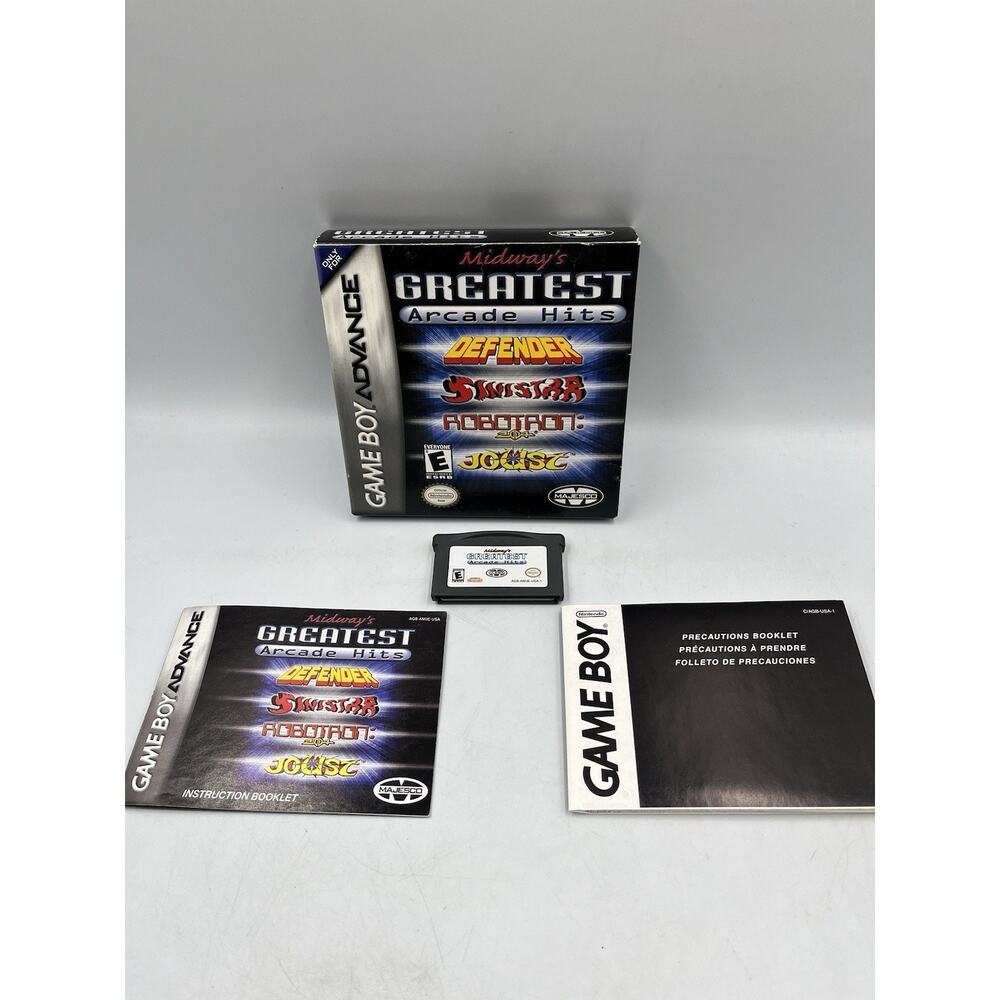 Midway's Greatest Arcade Hits Nintendo (GBA 2007) Complete In Box Working